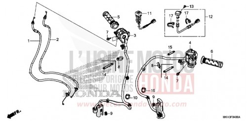 COMMUTATEUR/CABLE ADV750J de 2018